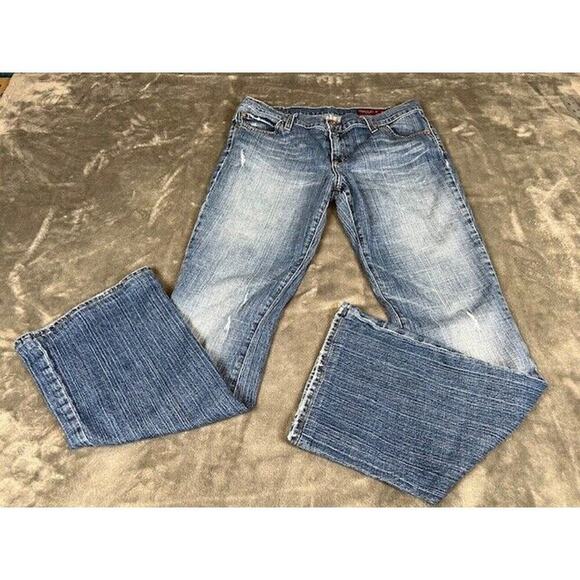 Blue 2 Denim - Blue 2 Jeans Women's 31 Blue Medium Wash Boot Cut Jeans